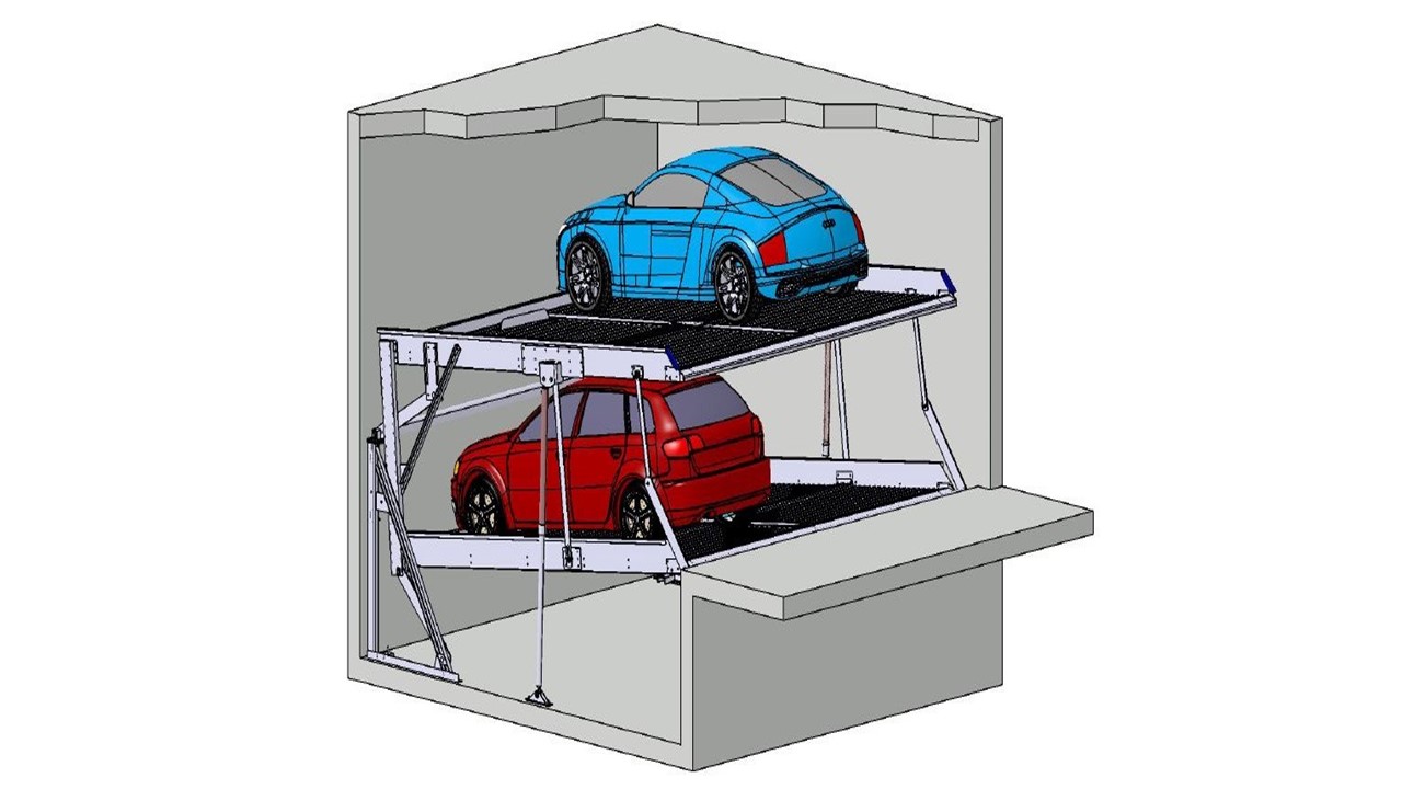 Car Stacker with pit S1.6 - Car Stackers - Stack Parkers - Parking Systems